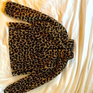 Leopard fleece